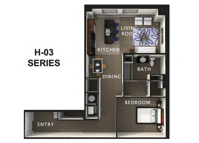 Floorplan - The Residences At Hanna