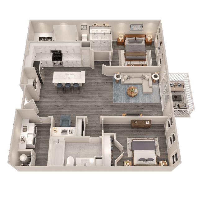 Floorplan - The Cunningham Apartments