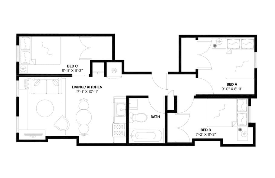 Building Photo - Room in Shared 3 bed/1 bath home