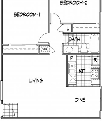 2BR/1BA - Cape Cod Apartments