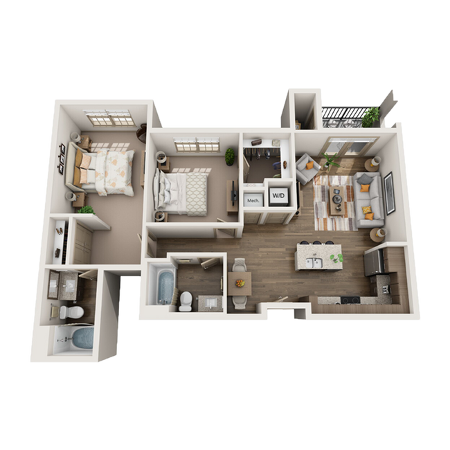 2 Bed/2 Bath - 22 North