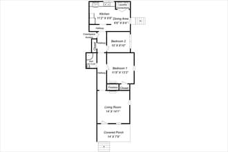 Building Photo - For Rent: 2BR, 1BA duplex