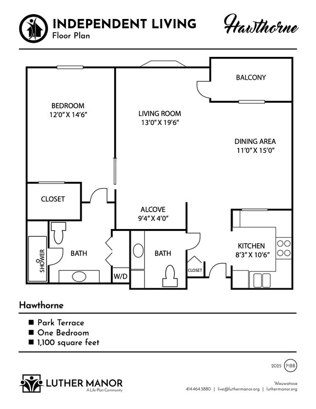 Floorplan - The Terrace at Luther Manor