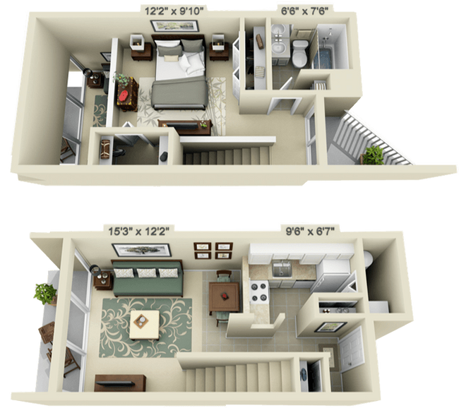 Floorplan - Bridgelight Townhomes