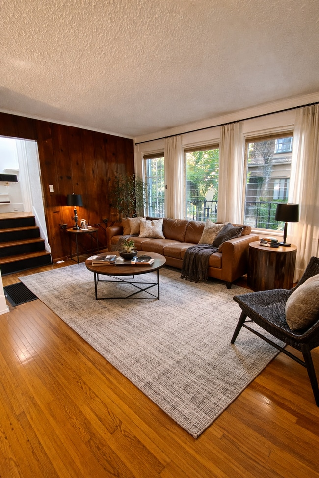 Virtually Staged Living Room - 7270 1/2 Fountain Ave