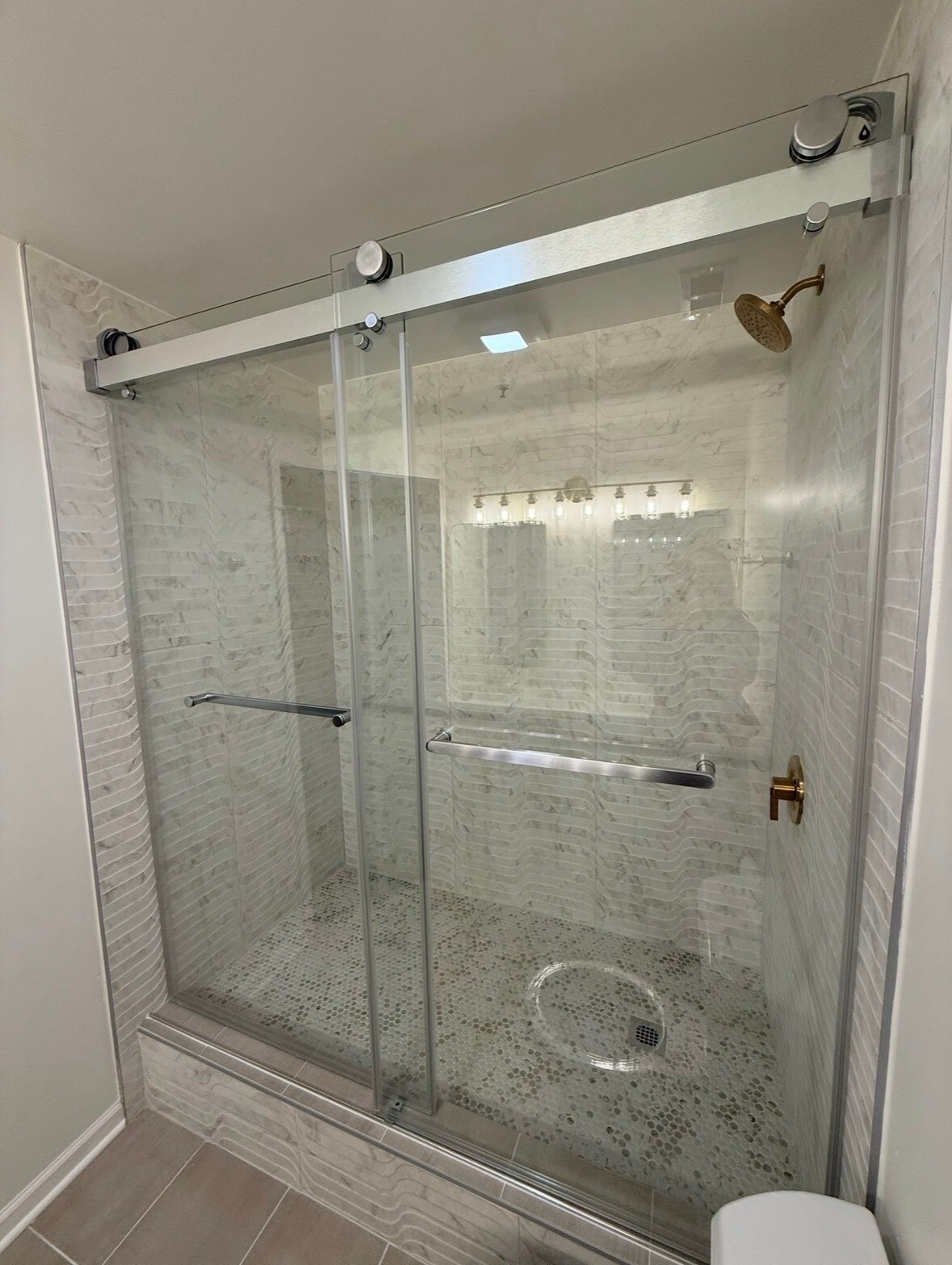 Primary bathroom: shower - 6 S Laflin St