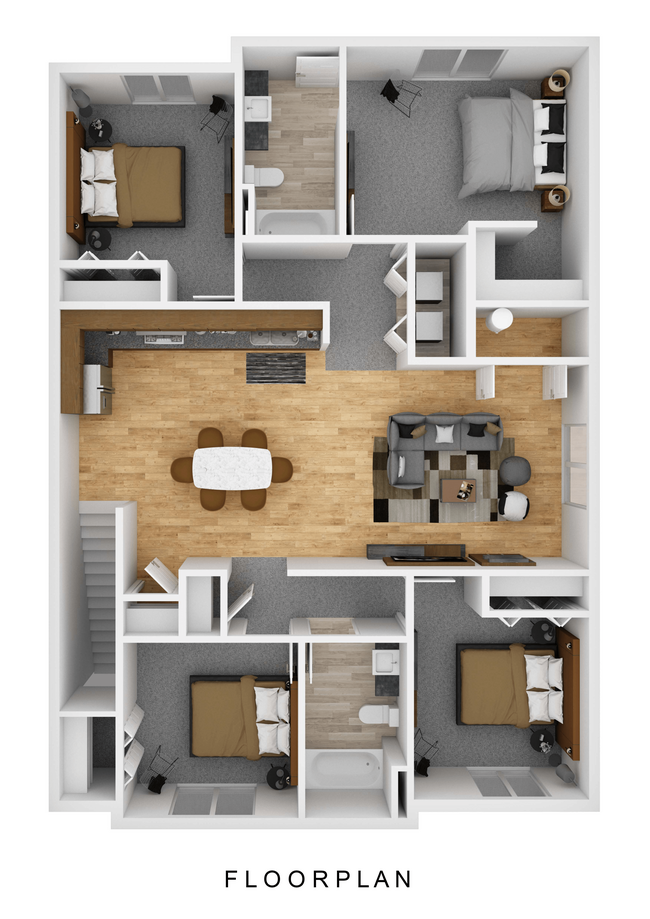 Floorplan - Lacey Village Townhomes