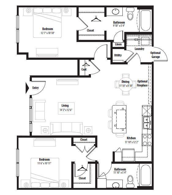 Floorplan - Springs at Egan Drive
