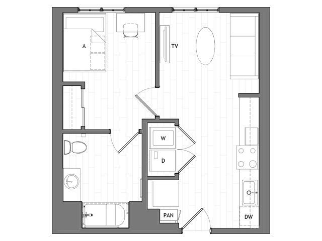 1x1 C - HERE Reno Student Apartments