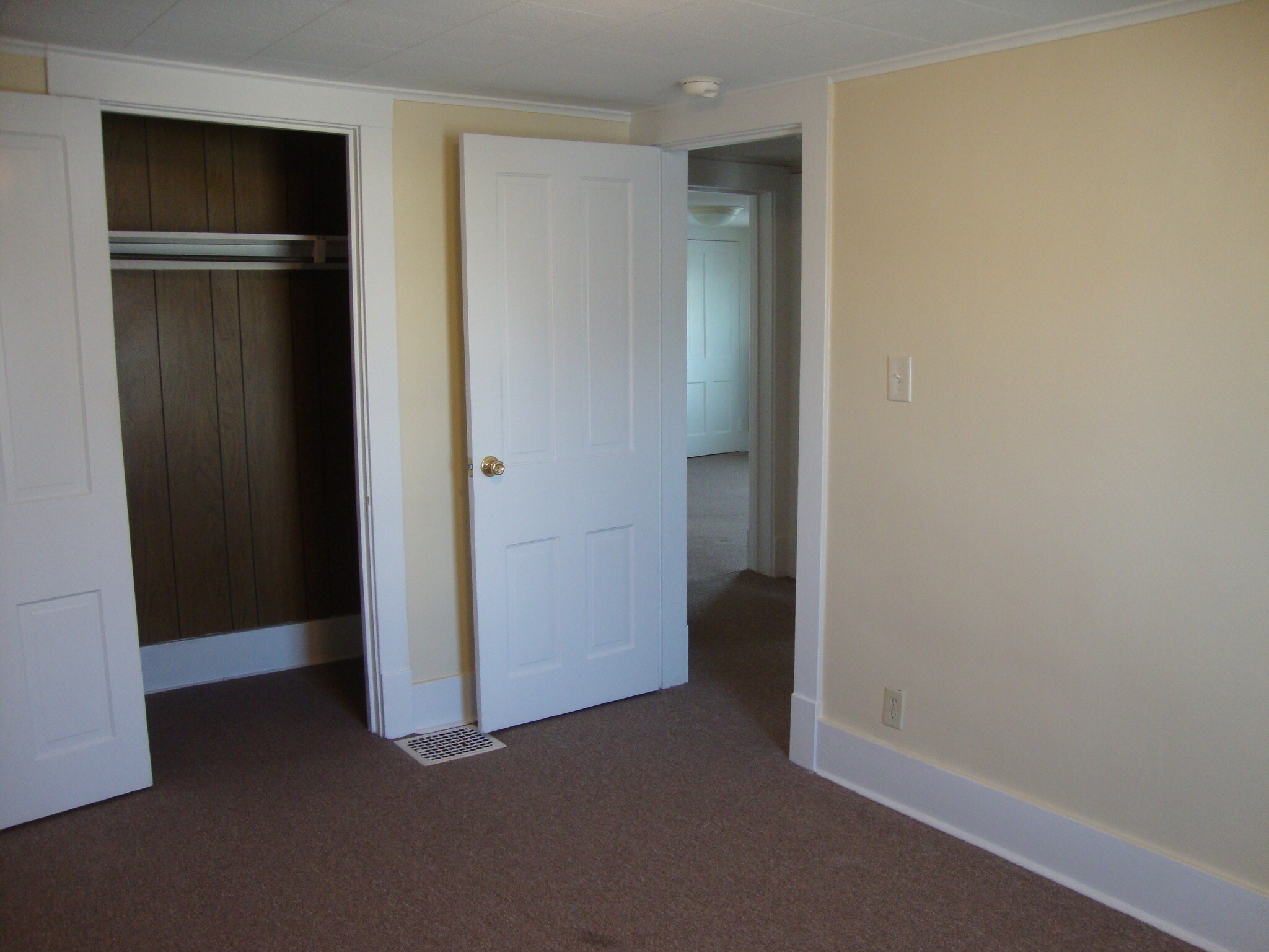 Back bedroom closet and hall door. - 225 College Ave