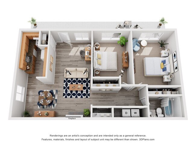 Floorplan - Cascade Park Apartments