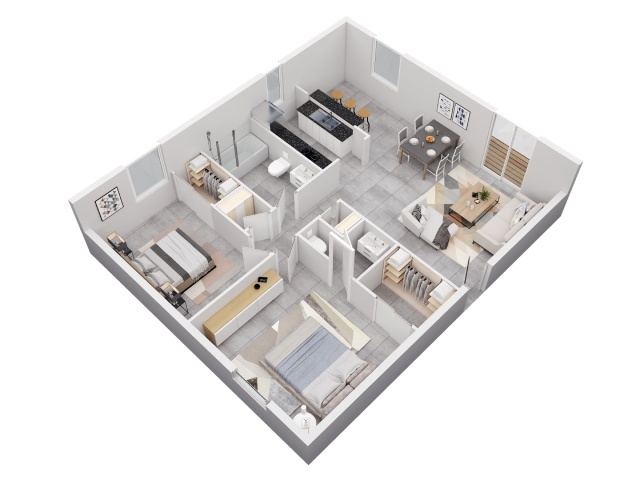 Floorplan - The Lakeside at 2315