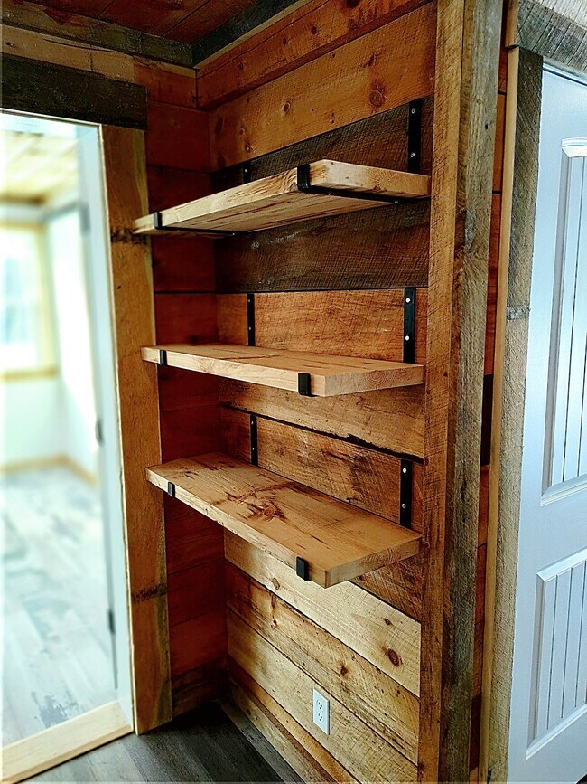 Two sets of hand-made built-ins. - 94 Cross Rd