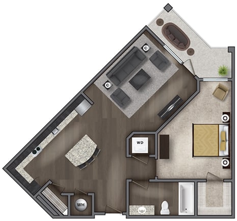 The Franklin Floor Plan - The District Lofts