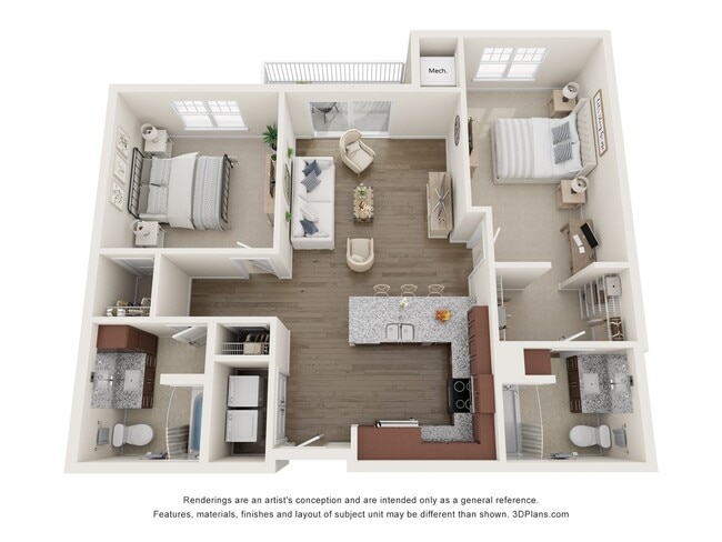 Floorplan - The Fern 55+ Apartments