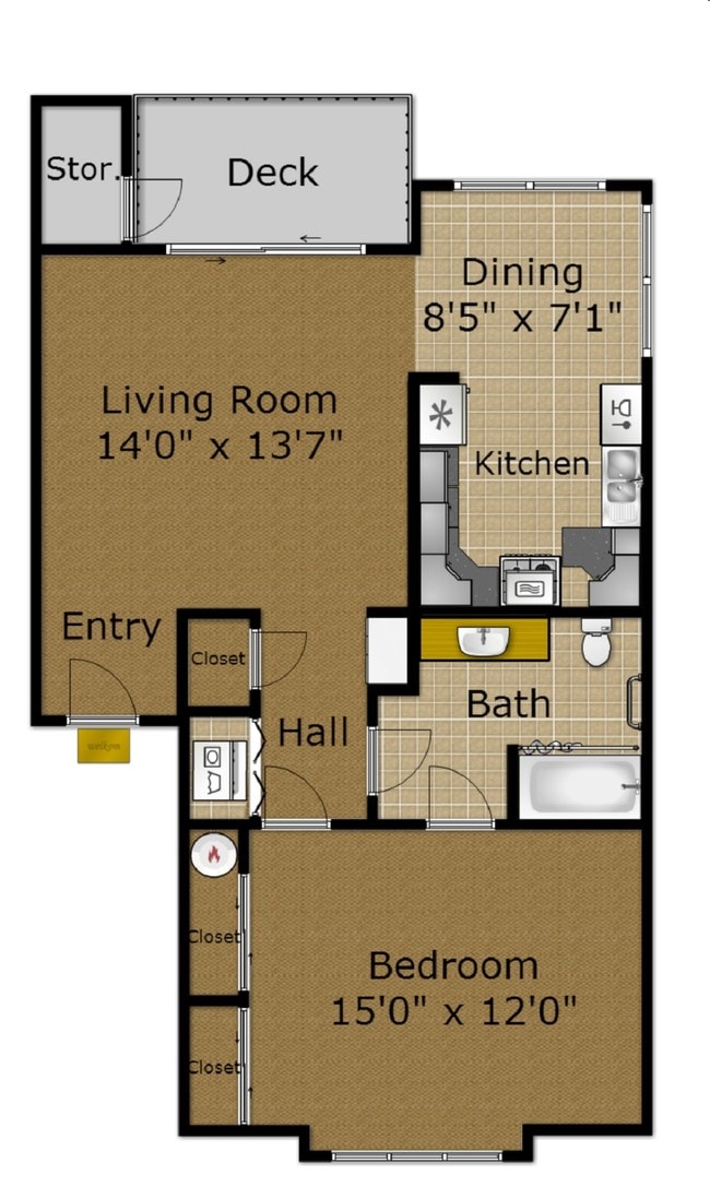 Floorplan - Hillsdale Heights Apartments