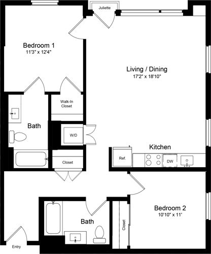 Floorplan - One Henry Adams