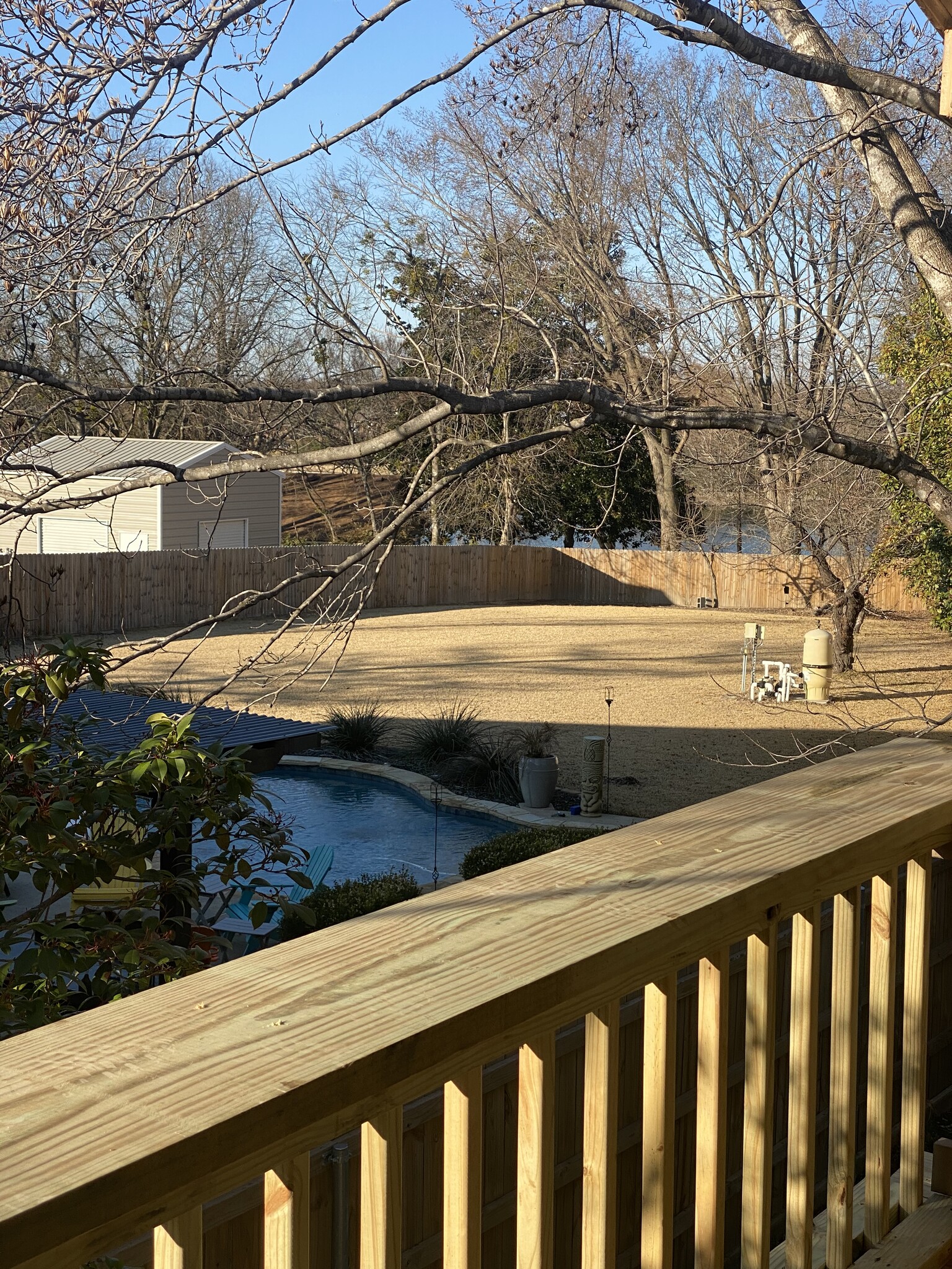 View from upstairs deck - 605 Scenic Dr