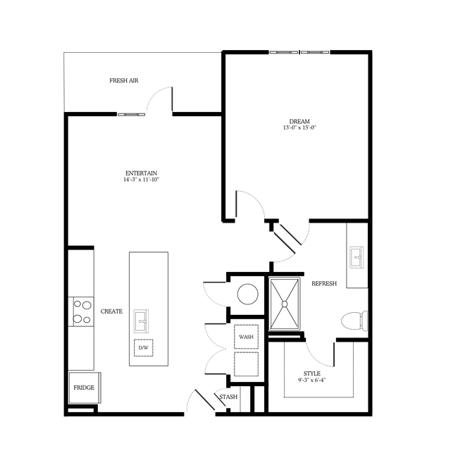 Floorplan - District on the Etowah Apartments