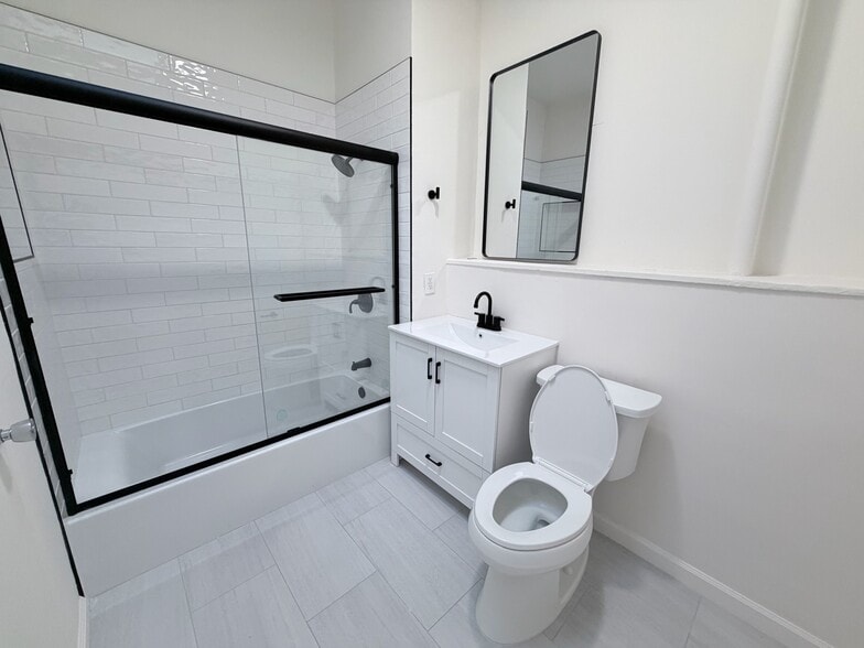 New complete bathroom renovation with all new shower, fixtures, and appliances - 1330 Alabama St