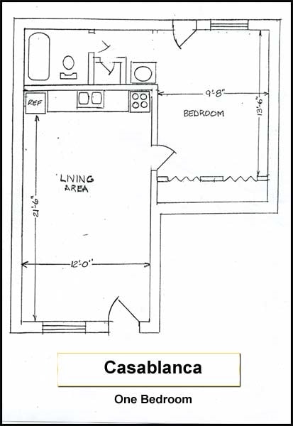 1BR/1BA - Casablanca