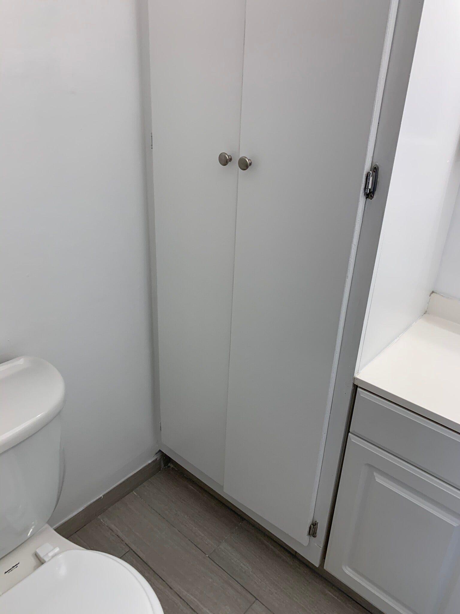 bath #1 tall linen tower - 3877 Herschel St