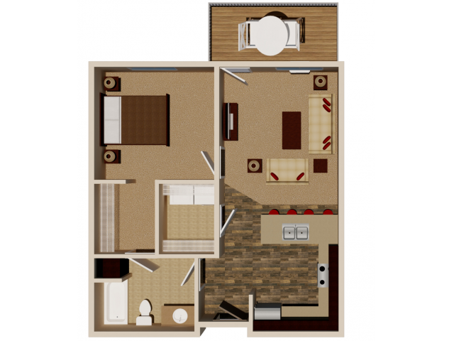 Floorplan - Rivers Bend Apartment Homes