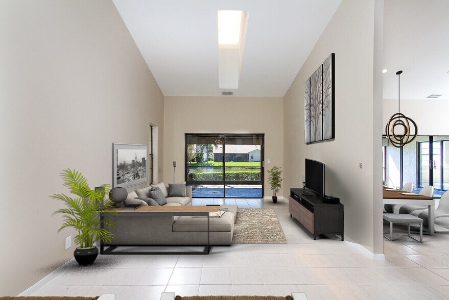 flex space virtually staged - 8555 Eagle Run Dr