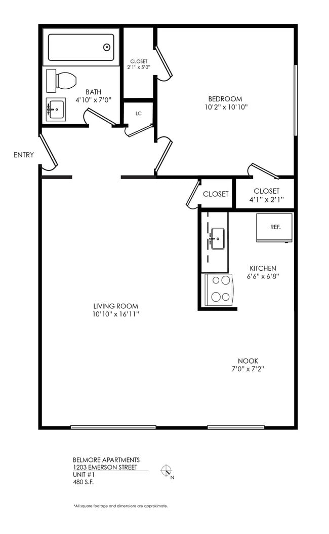 Floorplan - Belmore Apartments