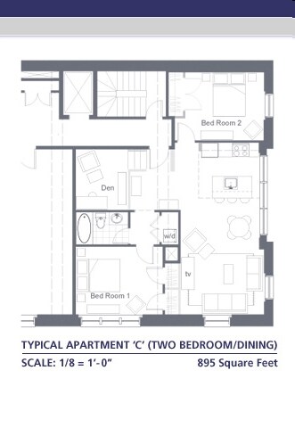 2BR/1BA - The Farr Lofts