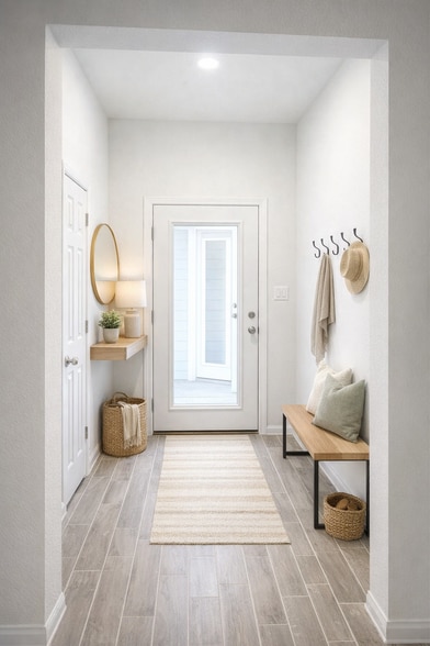 Front Door Entryway with AI Furnishings - 7952 Blue St