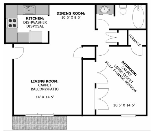 1BR/1BA - Avalon Apartments