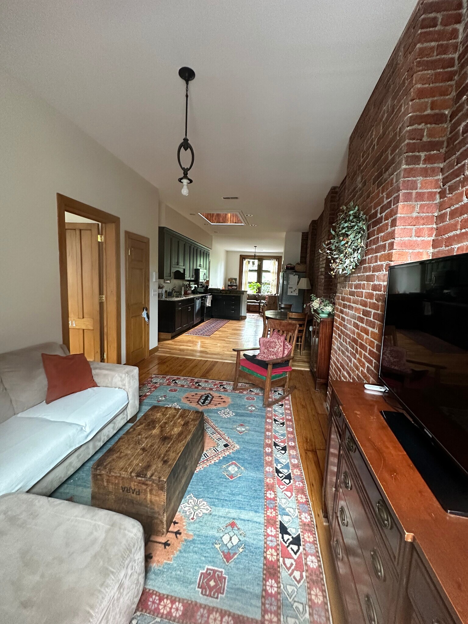 Den toward kitchen and living room - 218 3rd St