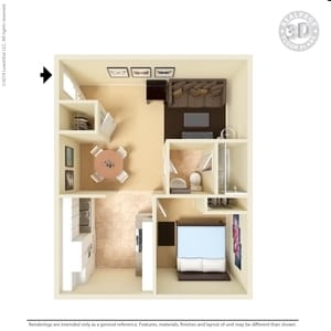 1BR/1BA - Cliff Dwellers