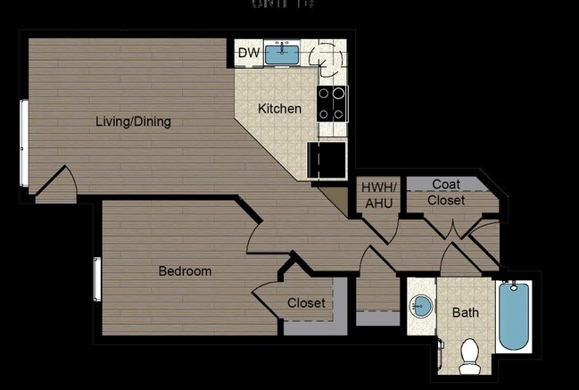 1BR/1BA - Justice Park Apartments