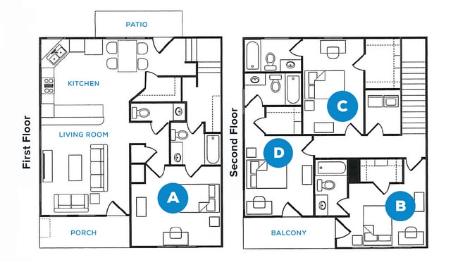 The Honor - 4 Bed - 4.5 Bath - The Heights at College Station - Historical Access