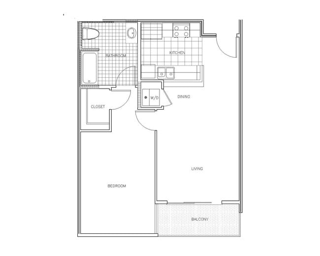 Venezia 1x1 floor plan PR SM Venezia LLC - PR SM Venezia LLC