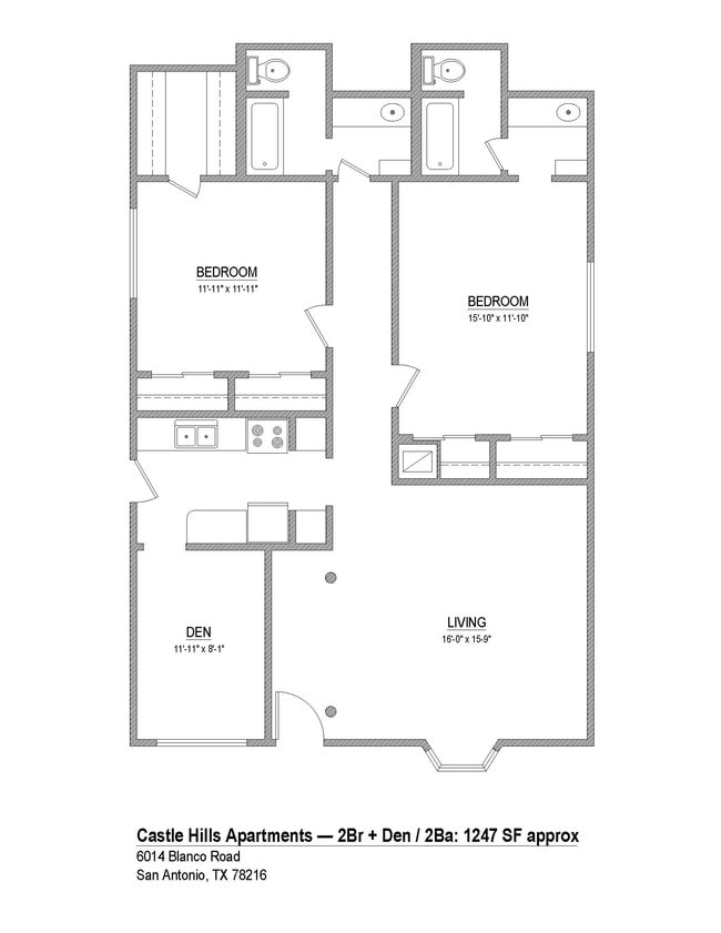 Floorplan - The Hudson Apartments