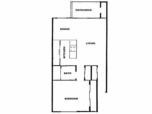 1BR/1BA - La Vista Apartments