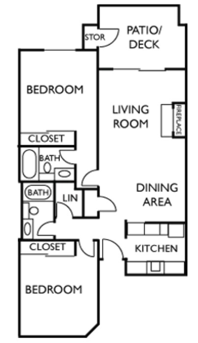 Plan C - Indian Creek Apartments