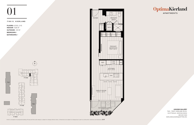 Floorplan - Optima Kierland Apartments