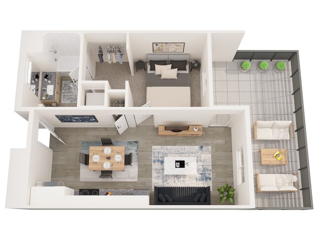 Floorplan - 805 Riverfront Apartments