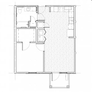 1BR/1BA - Riverside Living