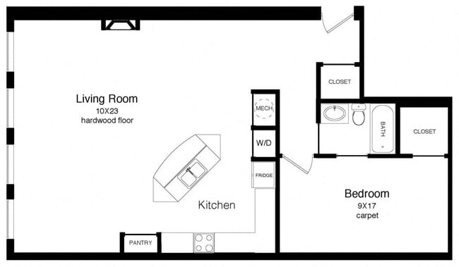 1 bedroom 1 bathroom - Shockoe Commons