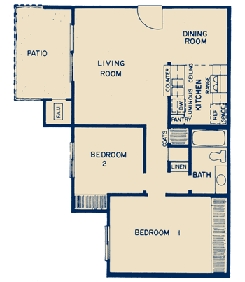 2BR/1BA - North Upland Terrace Apartments