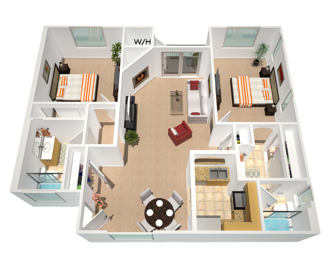 Floorplan - The Village Apartments