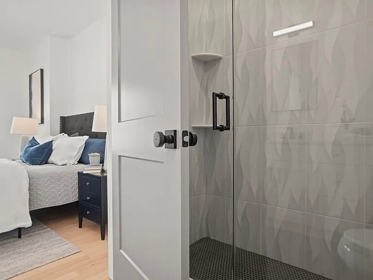 Primary bath. Shower - 52 Withington St