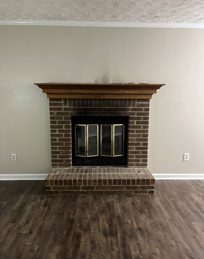 Living Room fireplace - 440 Williamsburg Way