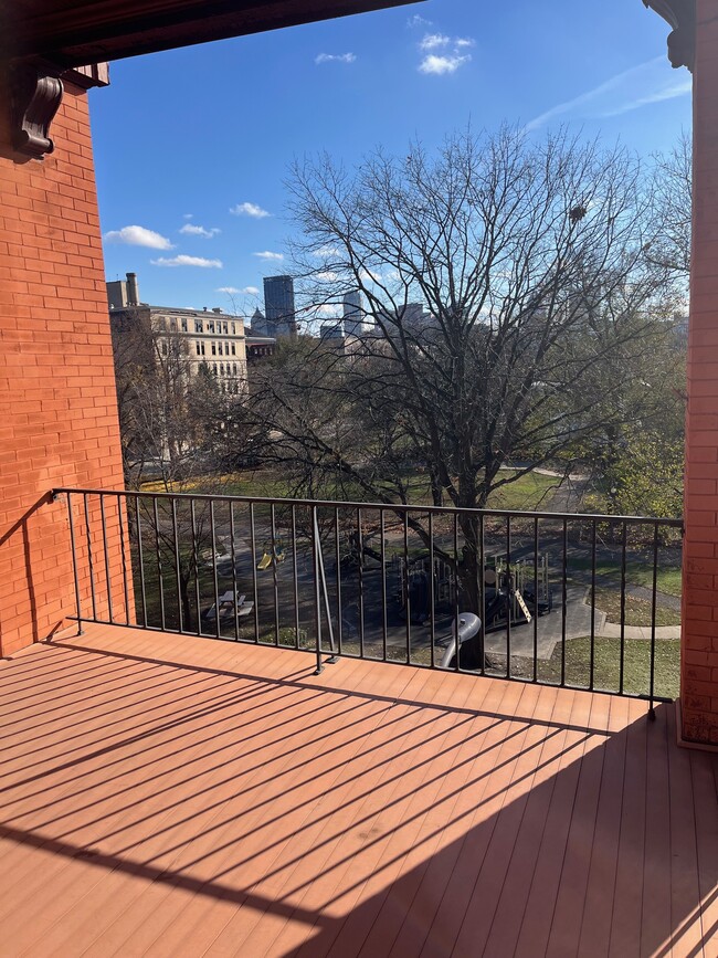 Balcony - Looking toward Downtown - 318 W North Ave