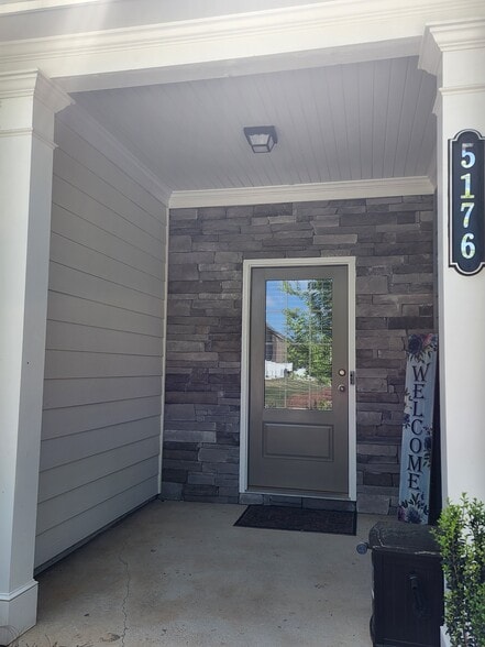 Beautiful Stone Front Door Entrance - 5176 Grace Ct